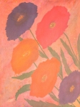 Големи гербери(2006). Батик. 51х37 см.Large gerberas(2006). Batik. 51х37  cm (не е в наличност)