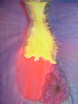 Ваза под вода(2007). Батик. 62х51 см.Vase under water(2007). Batik. 62х51  cm