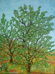 Пролет (2009).  Маслени бои върху платно. Размери 55х46 см. (ангажирана)