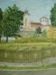 Църква Св.Троица г.София (2010). Маслени бои върху платно.  Размери 55х46 см (ангажирана)