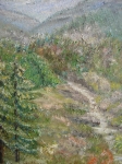 В планината (2010). Маслени бои върху платно.Размери 41х33 см (ангажирана)