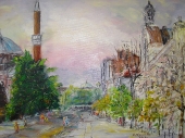 Стара София (2013). Маслени бои върху платно.  Размери 46х55 см (ангажирана)